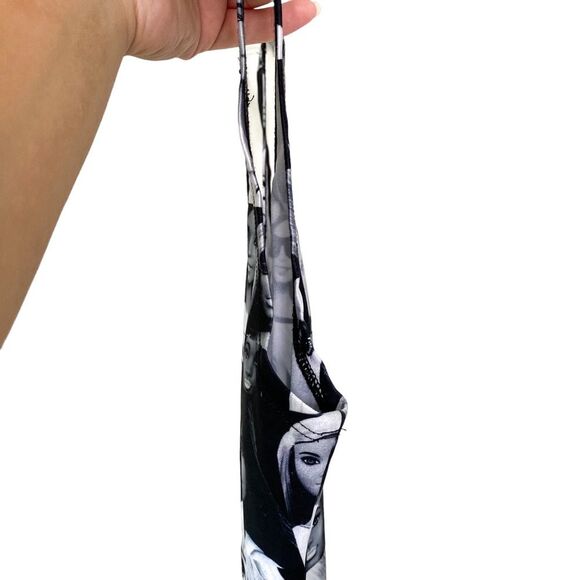 Forever 21 Black White Barbie Graphic Print Sleeveless Tank Bodysuit Size Small - Picture 5 of 5